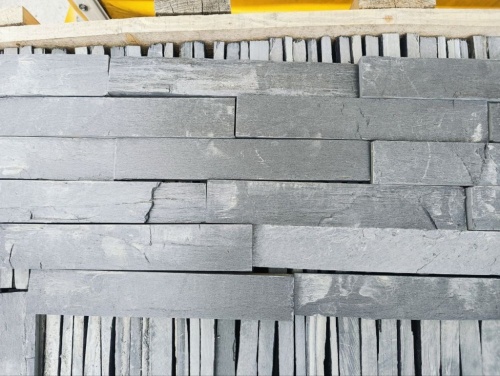 Плитка чёрная из натурального камня фасадная 30 см * 5 см, толщина 7 мм -30 мм купить в Салавате