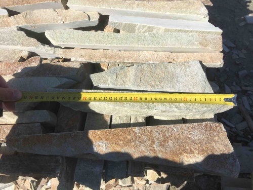 Горбушка златолит золотистый для облицовки купить в Салавате