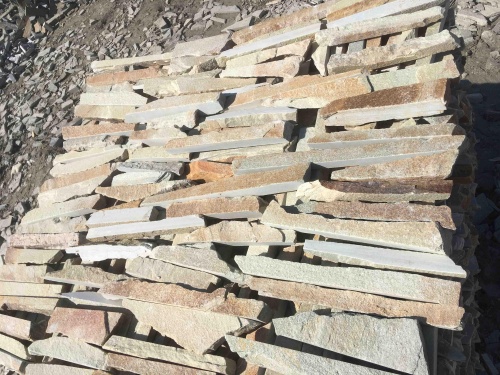 Горбушка златолит золотистый для облицовки купить в Салавате