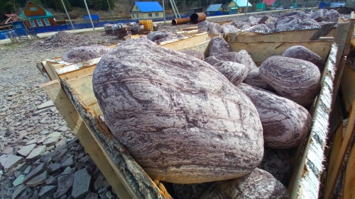 Лемезит галтованные валуны для ландшафтного дизайна